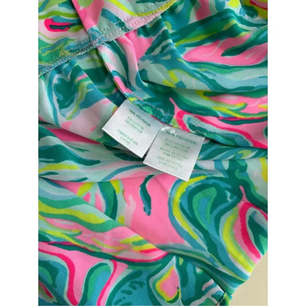 NWOT LILLY PULITZER SIZE LULIANA TIERED MAXI DRESS *ONE IN A MELON*, Med $198 - Picture 7 of 9